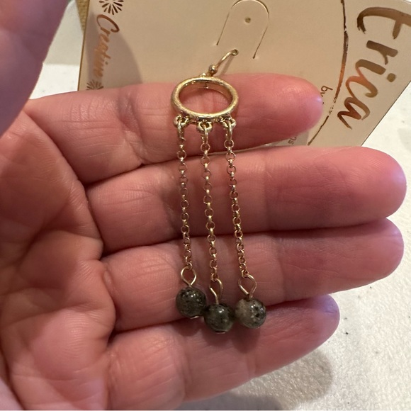 NWT 2 pairs Earrings gold tone dangles - Erica Lyons & Lauren Conrad - Picture 5 of 10